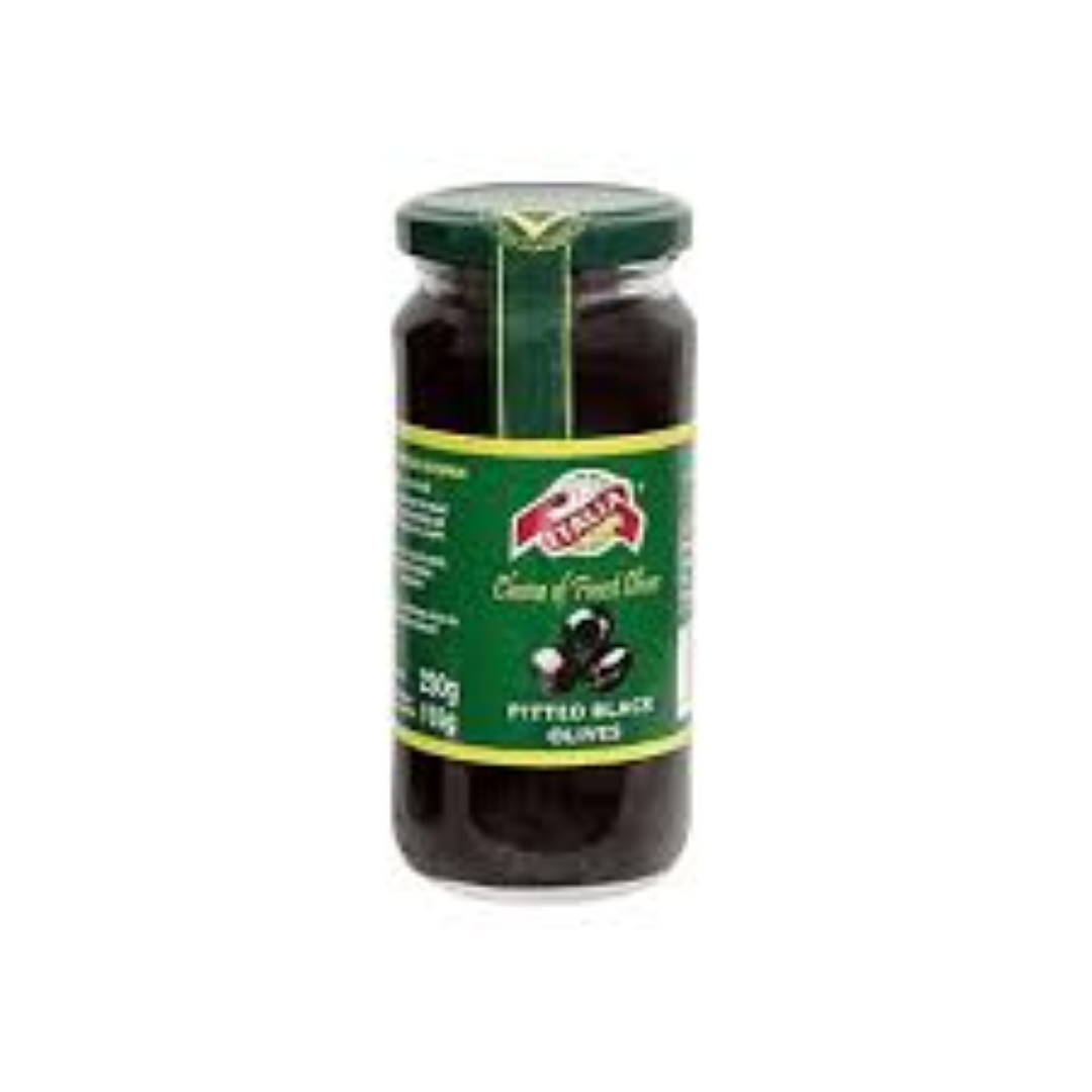 DIVELLA PITTED BLACK OLIVES NATURALI
